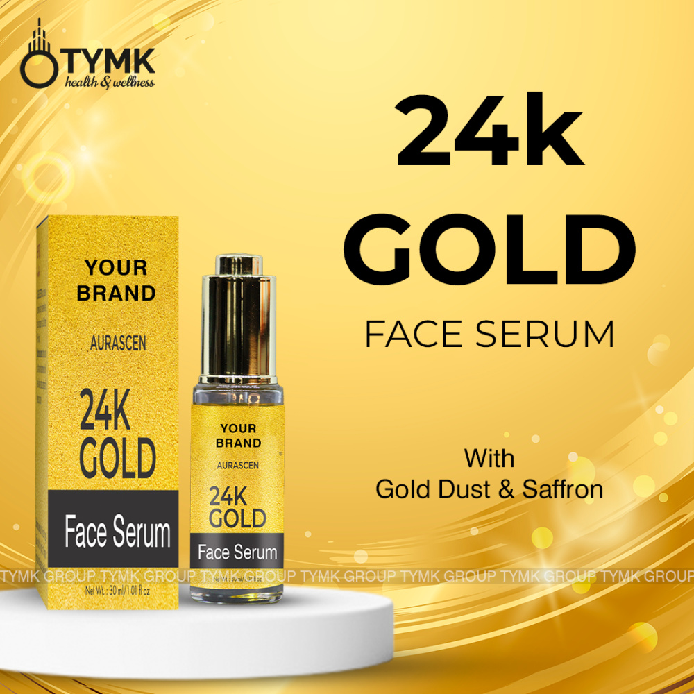 24K Gold Face Serum (with Gold dust & Saffron)