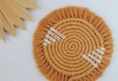 Macrame Coaster/ Natural