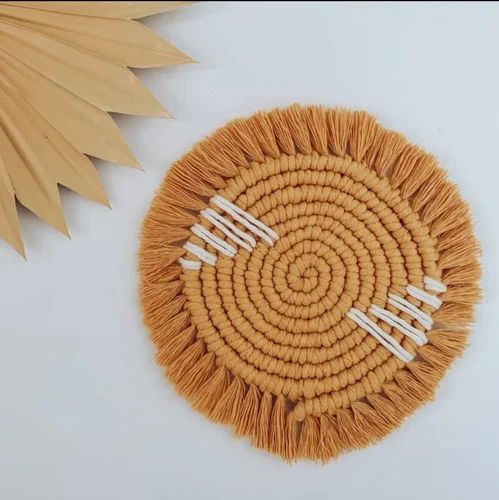 Macrame Coaster/ Natural