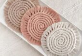 Macrame Coaster/ Natural