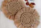Macrame Coaster/ Natural