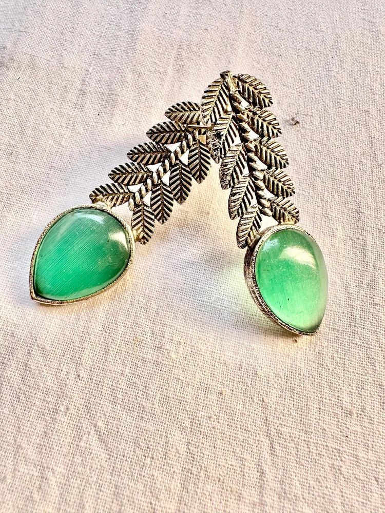 Monalisa Stone Brass Studded Earings