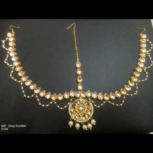 NIEN Party wear hair accessory Mathapatti Headgear headband