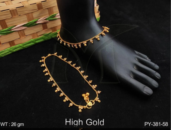 Antique Jewelry High gold Polish Designer Fancy Style Antique Payal