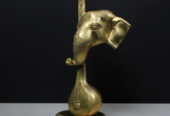 BRASS VIOLIN GANESHA