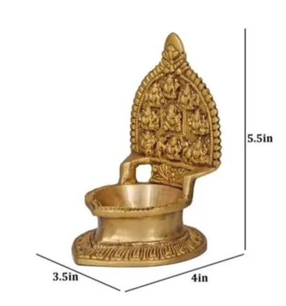 Brass Laxmi Ganesh Diya