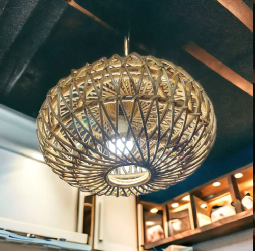 Bamboo lampshades hanging lamp