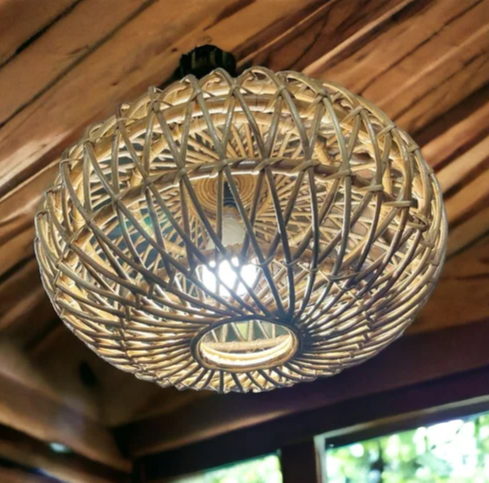 Bamboo lampshades hanging lamp