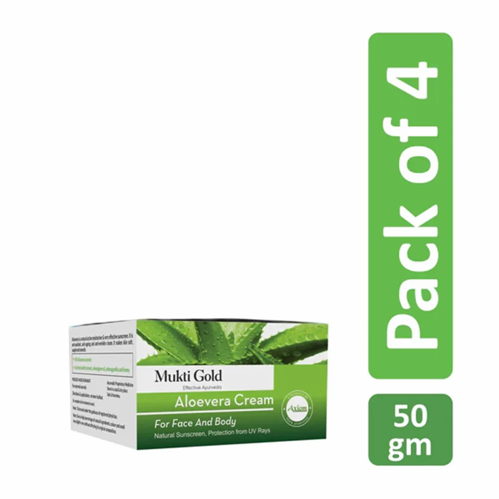 4 Pack Mukti Gold Aloevera Cream