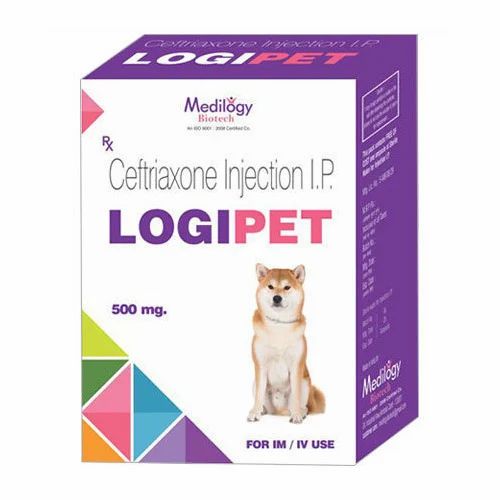 Ceftriaxone 500 mg Injection FOR PET