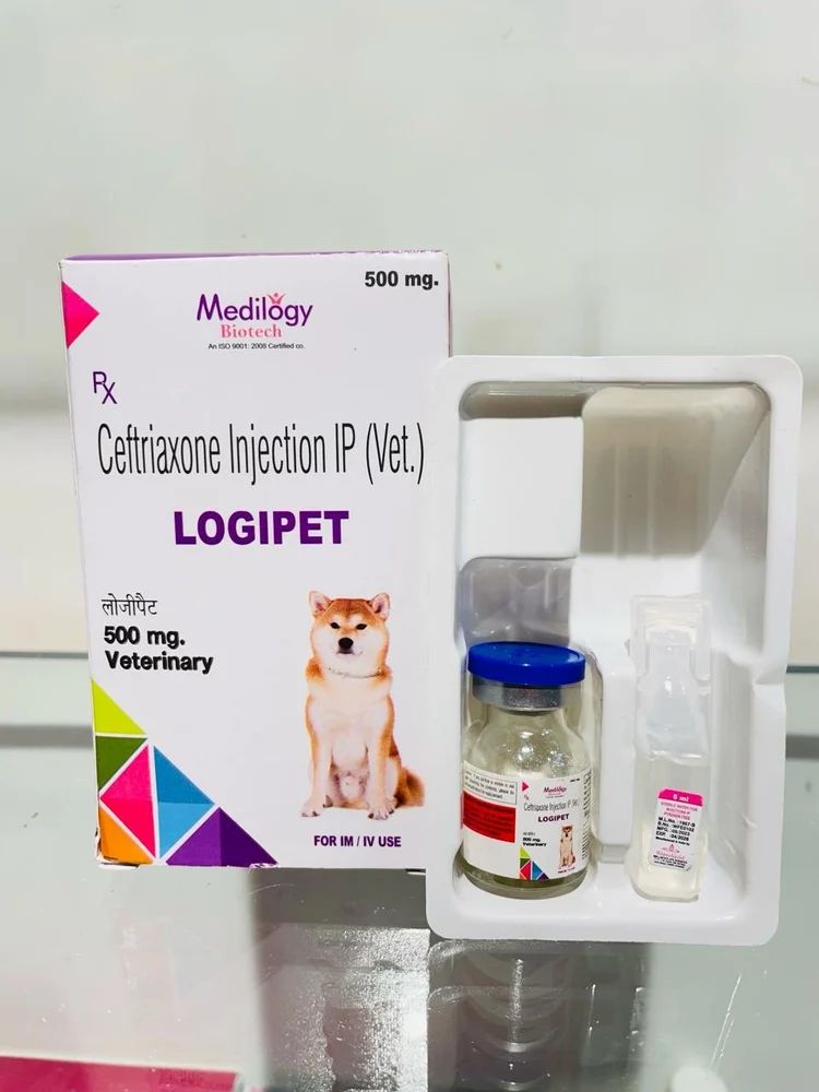 Ceftriaxone 500 mg Injection FOR PET