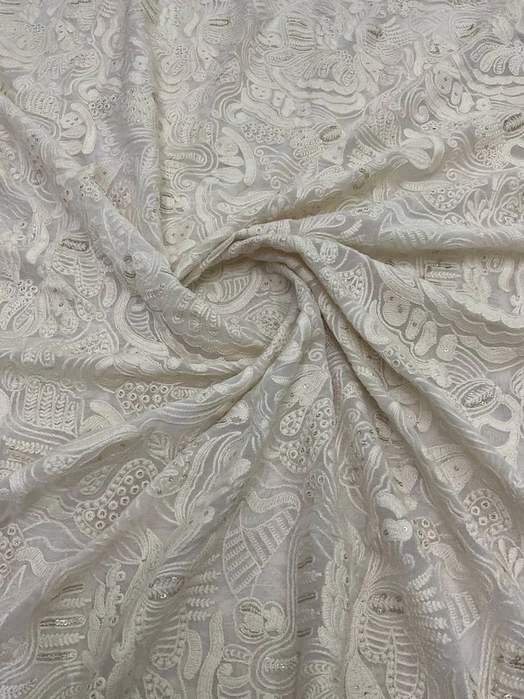 Embroidered Lehenga Fabric