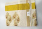 Embroidered Party Wear Kerala Cotton Saree