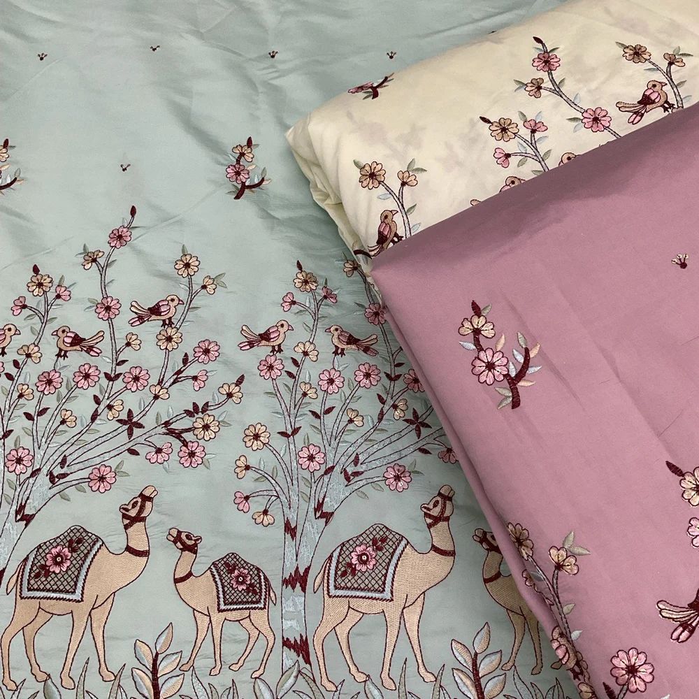 Embroidery Jodhpuri Fabric