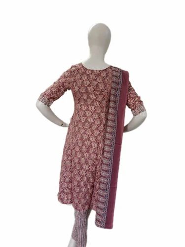 Ladies Cotton Printed Churidar Suits
