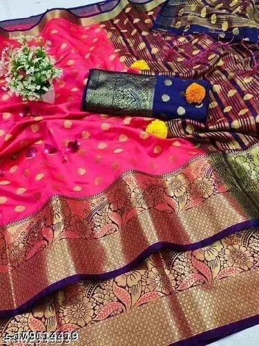 Ladies Designer Jacquard Cotton Saree