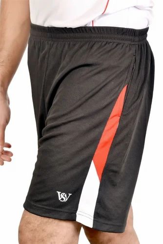 Men Black Sports Wear Short