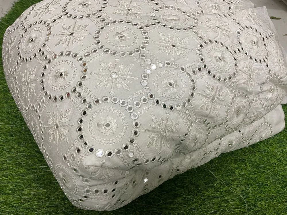 Mirror Work Shrewani fabrics