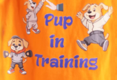 Thunder Tails PUP IN TRAINING Adjustable Graphic T-shirt