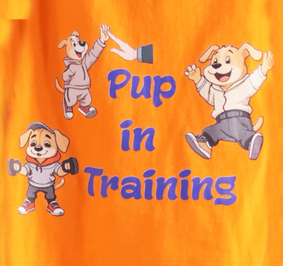 Thunder Tails PUP IN TRAINING Adjustable Graphic T-shirt