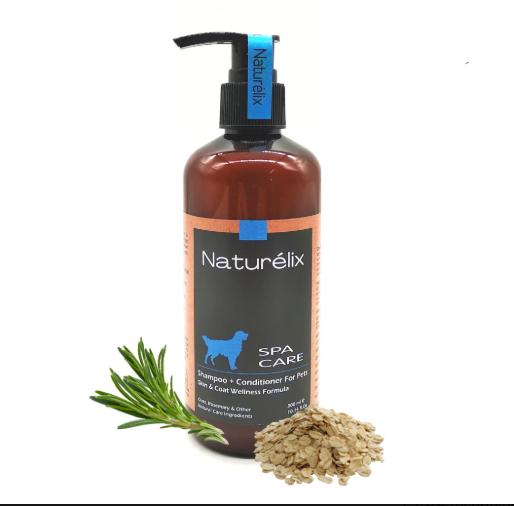 Naturelix-Spa Care-Dog Shampoo & Conditioner for Hair Fall Control & Skin issues & Body Odour in Dogs & Cats