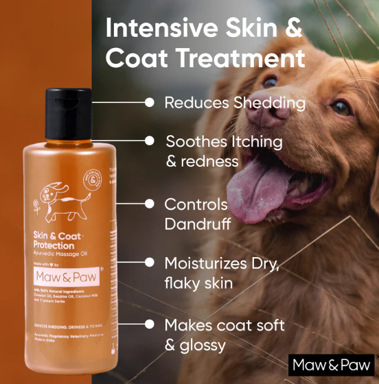 Skin & Coat Protection Ayurvedic Massage Oil-100 ML