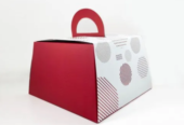 Printed Cake Box With Handle