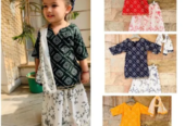Kids Skirt Top Set