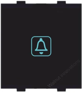 Walnut Modular Touch Door Bell Switches