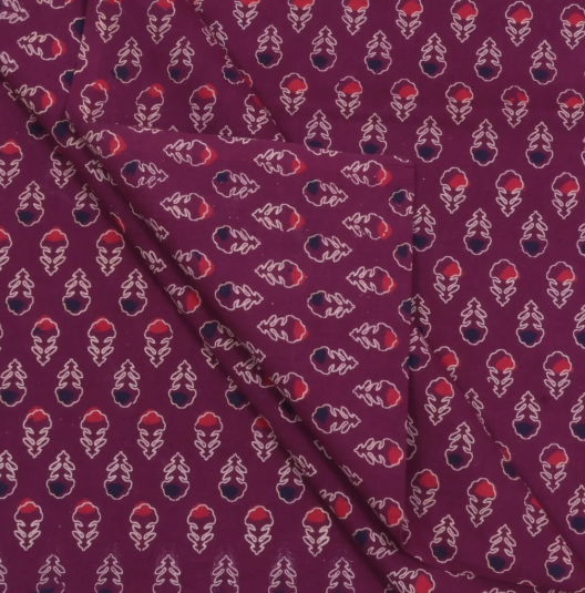 Jaipuri Hand Block Print Bagru Cotton Fabric