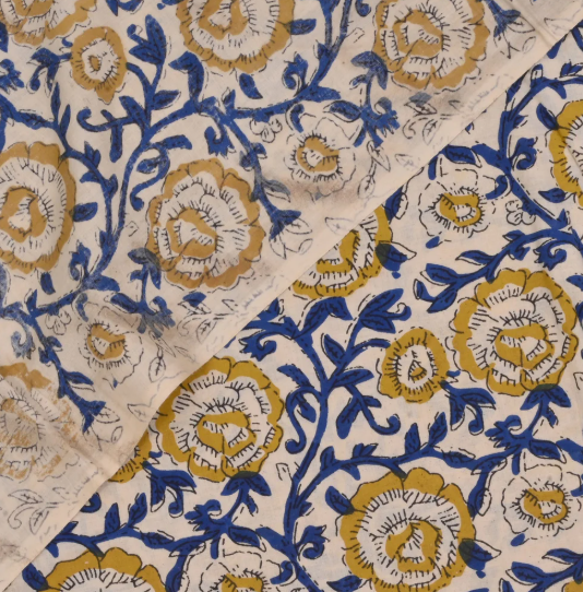 Bagru Hand Block Printed Cotton Fabric