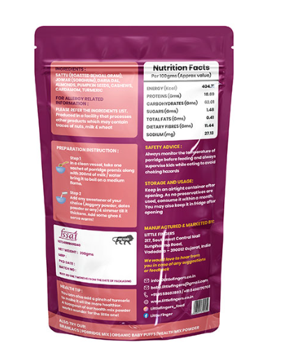 Protein+ Porridge Mix – Sattu Jowar and Nuts