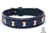 Leather Collar-Blue