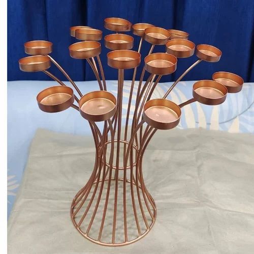 10 Inch T Light Iron Candle Holder