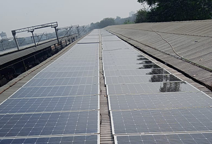 497 kWp rooftop On-Grid Solar Power Project with Eastern Railway