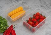 Fridge Food Storage Container plastic 4 Compartment