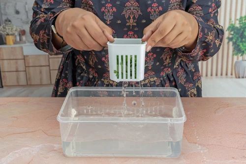 Fridge Food Storage Container plastic 4 Compartment