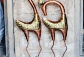Handcrafted Iron Reindeer set of two