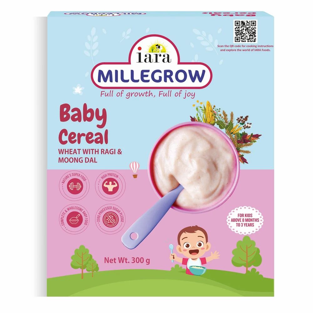 Iara Millegrow Wheat Moong Dal Baby Cereal