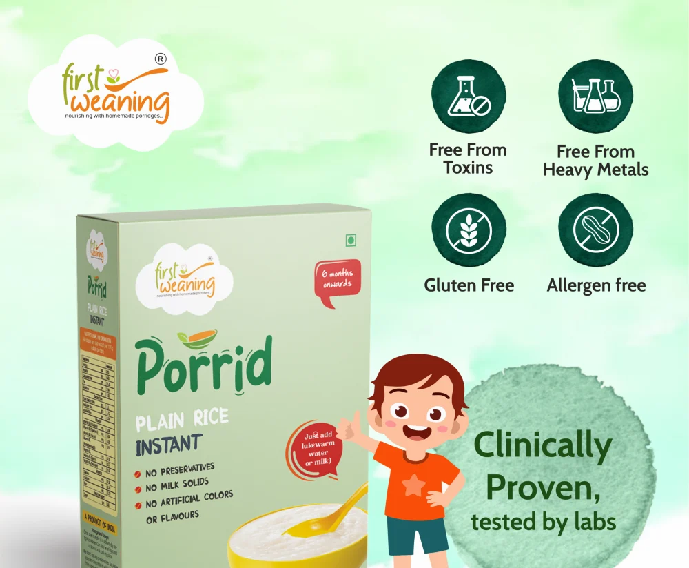 Instant Plain Rice, Easily Digestible For a 6 Months Old, 300g Box