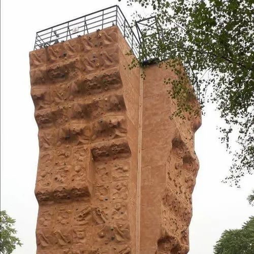Multicolor Outdoor Rock Climbing Wall