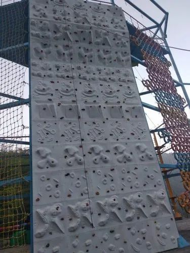 Multicolor Outdoor Rock Climbing Wall