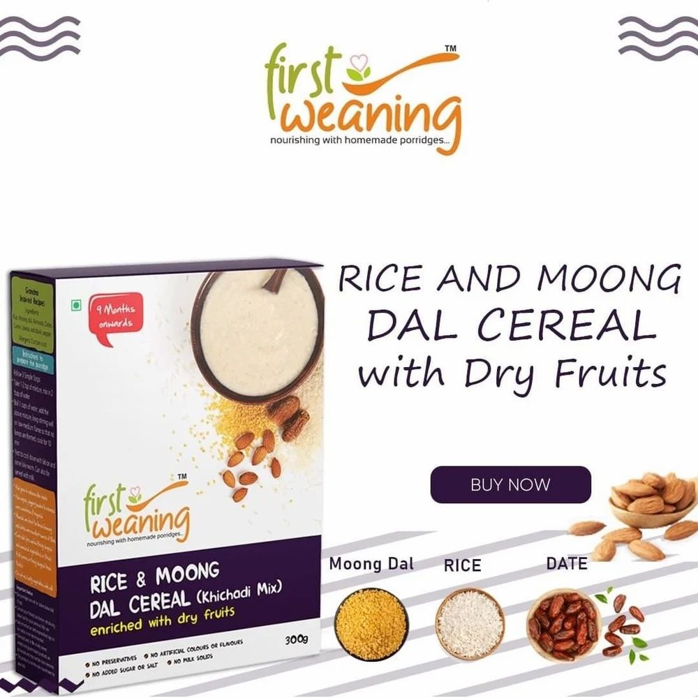 Rice & Moongdal (Babies Khichadi Mix), Enriched With Dry Fruits
