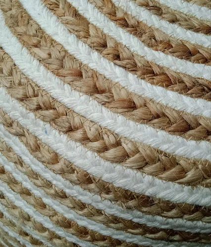 Round Jute Pouf