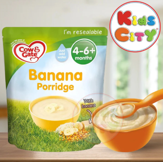 Cow & Gate Banana Porridge (4-6m+) – 125g