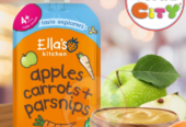 Ellas Kitchen Baby Food Pouch, Apples Carrots + Parsnips (4m+) – 120g
