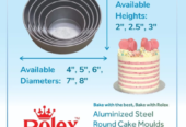 Aluminized Steel Round Cake Moulds