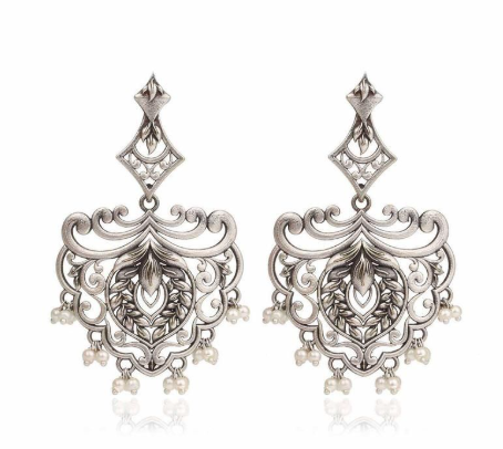 Designer Earrings With Pearls