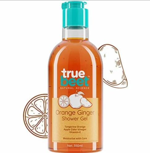 Orange Ginger Body Wash Shower Gel with Apple Cider Vinegar and Vitamin E