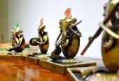Set Of 5 Musician Ganesh Handicraft